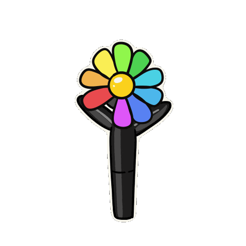 Rainbow Daisy Sticker