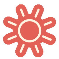 Out Of Office Sun Sticker by Las Vegas