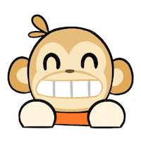 Monkey Malaysia Sticker by Didi & Friends