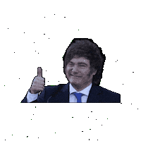ojotasblancas argentina presidente libertad milei Sticker