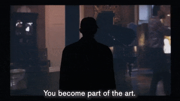the visitors art GIF by The Broad Museum