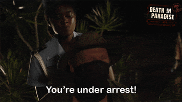 Under Arrest Dip GIF by Death In Paradise