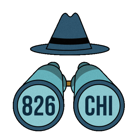 826CHI giphyupload glasses writing binoculars Sticker