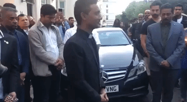Priest Delivers Emotional Speech at Vigil Outside London's Sri Lanka High Commission