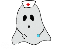 Halloween Ghost Sticker by Travel Nurses Inc