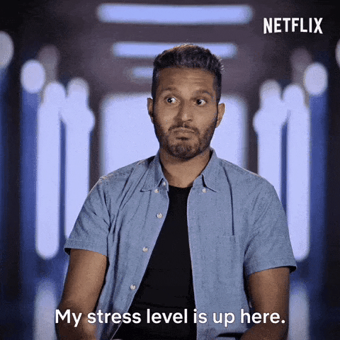 thepuppydoc netflix shake stress love is blind GIF