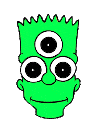 Outer Space Simpsons Sticker