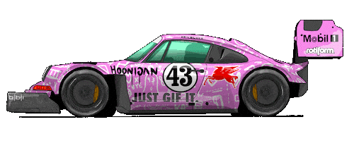 Car Racing Sticker by kneapolitan