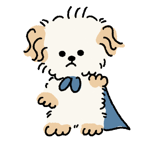 犬 Ok Sticker by koimoffee
