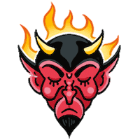Angry Fire Sticker
