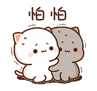 Scared Cat Sticker