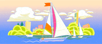 AlexDok art summer illustration wave GIF