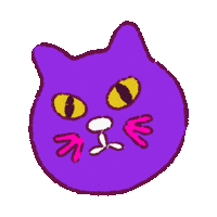 Cat Halloween Sticker by Katie Jones