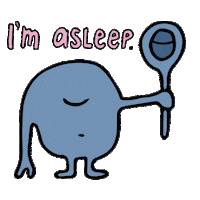 tired night Sticker