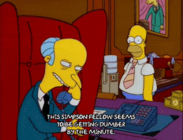 homer simpson talk GIF