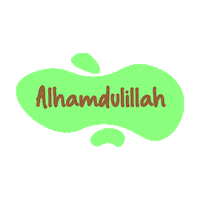 daraart happy alhamdulillah hore greatfull Sticker