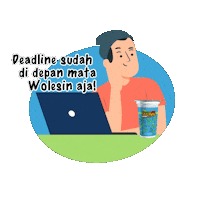 Tea Working Sticker by Lovian Love