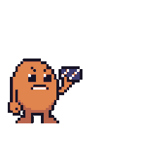 Angry Potato Sticker by Potatoz by 9GAG