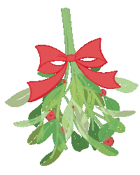 Kiss Me Christmas Sticker by Alexandra Five