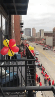 Chiefs Fans Line Kansas City Streets Preparing for Super Bowl Victory Parade