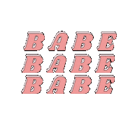 Pink Babe Sticker by little big chains