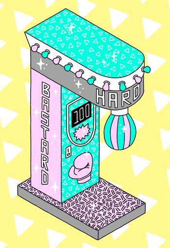 arcade punch GIF by Jenni Sparks