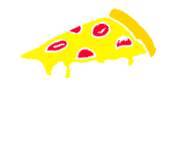 Fast Food Pizza Sticker by Adrianne Manpearl