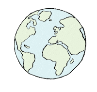 World Globe Sticker by DilleKamille