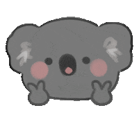 2sseeookk peace koala 耶 無尾熊 Sticker