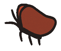 unpopularcartoonist orange spring butterfly wings Sticker