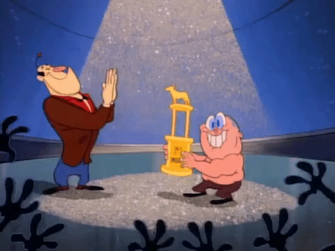 nicksplat ren and timpy GIF