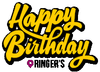 Happy Birthday Pink Sticker by Ringer's Roller Rink