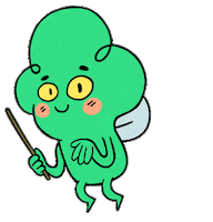 oneeyetiger fart fairy gas broccoli Sticker