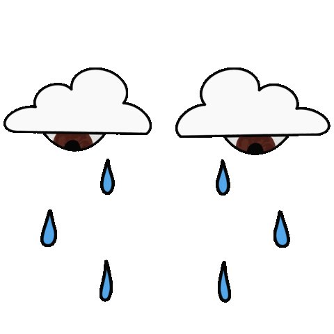 Eyes Crying Sticker