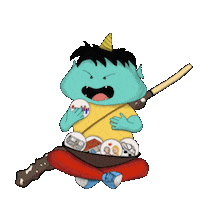 Chewing Eating Sticker