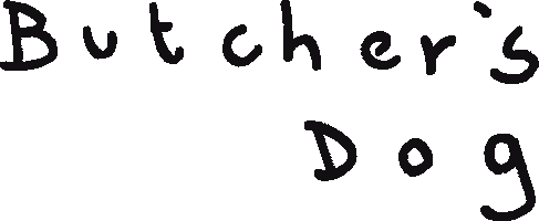 Butchers Dog Sticker by butchers dog poetry magazine