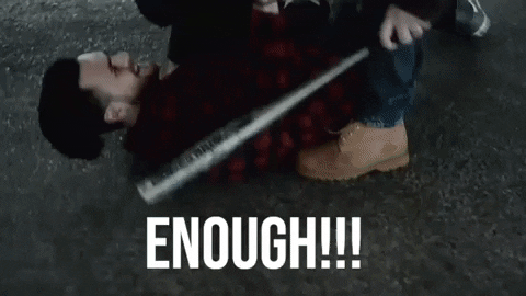 jamieorourkeactor giphyupload fight angry stop GIF