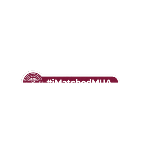 Mua Resident Sticker by GUS Med and Vet Schools