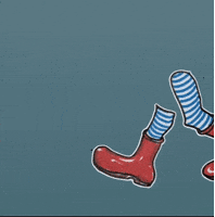 Red Shoes Running GIF