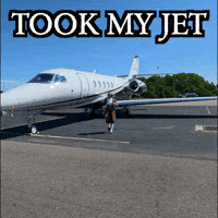 Im Rich Private Jet GIF