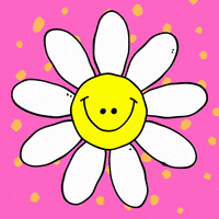 nikkidoodles457 smile retro daisy smiley face GIF