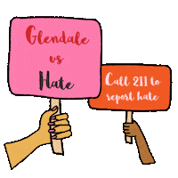 Speak Out Los Angeles Sticker by LA vs. Hate