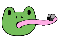 Fly Tongue Sticker by Emily Redfearn