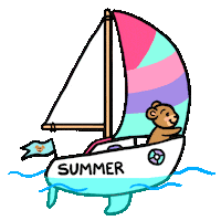 Summer Bear Sticker by Alba Paris