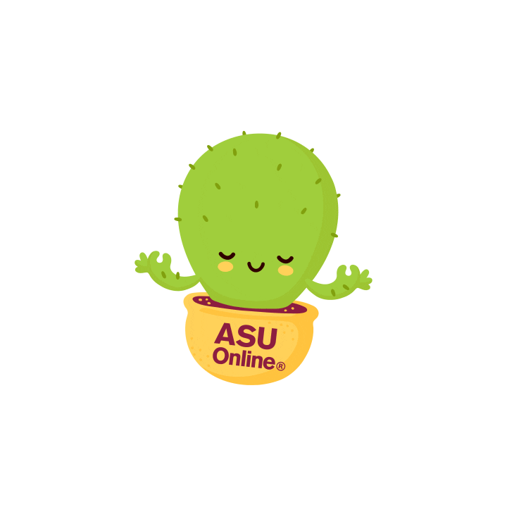 Studying Sun Devils Sticker by Arizona State University