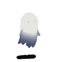 KMillustrated illustration halloween ghost spooky Sticker