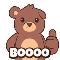 No Way Thumbs Down Sticker by BEARISH