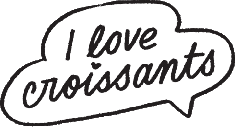 heart love Sticker by Croissant