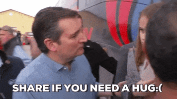 ted cruz hug GIF by Fusion