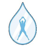 Water Jumping Sticker by Liquivida